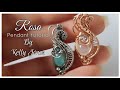 Wire Wrap Pendant 'Rosa' Tutorial.