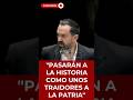 "PASARÁN A LA HISTORIA COMO UNOS TRAIDORES A LA PATRIA" | #shorts #debate #política #sheinbaum #4t