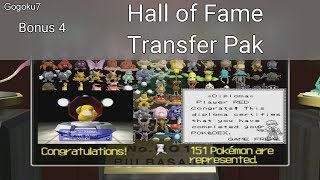 Pokémon Stadium - Bonus Episode 4 - Hall of Fame completion + Transfer Pak extras