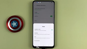 How to change the home screen app icon notification badge on OPPO Reno2 F Android 11