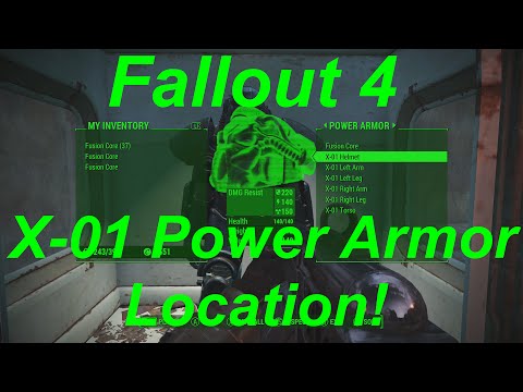 Fallout 4 X-01 파워 아머 위치! (낙진 4에서 최고의 갑옷) X-01 파워 아머 가이드를 얻는 방법!