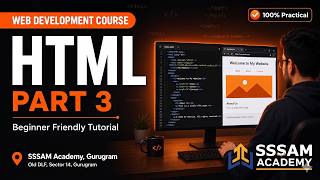 HTML Lists, iFrame &amp; Anchor Tag Tutorial in Hindi 🔥 | Live Class Recording | Part 3 | Sudhir Sir