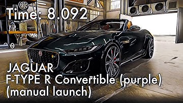 CSR2 - JAGUAR F-TYPE Convertible (purple) (manual launch) - tune & shift (time: 8.092)