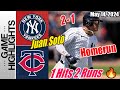 NY Yankees vs MIN Twins TODAY Highlights  May 14 2024  Juan Soto 1 Hits 2 Run  Homerun 