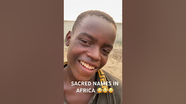 AFRICAN CULTURAL NIGERIAN NAMES😳😳