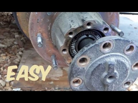 Rear Axle Bearing Replacement in 3 Mins - Dana 80 Rear End - 2007 Ford