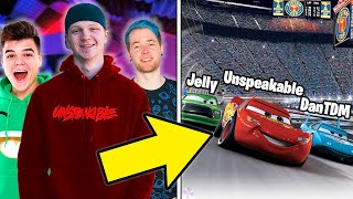 8 YouTubers SECRETLY IN MOVIES! (Jelly, DanTDM, Unspeakable)