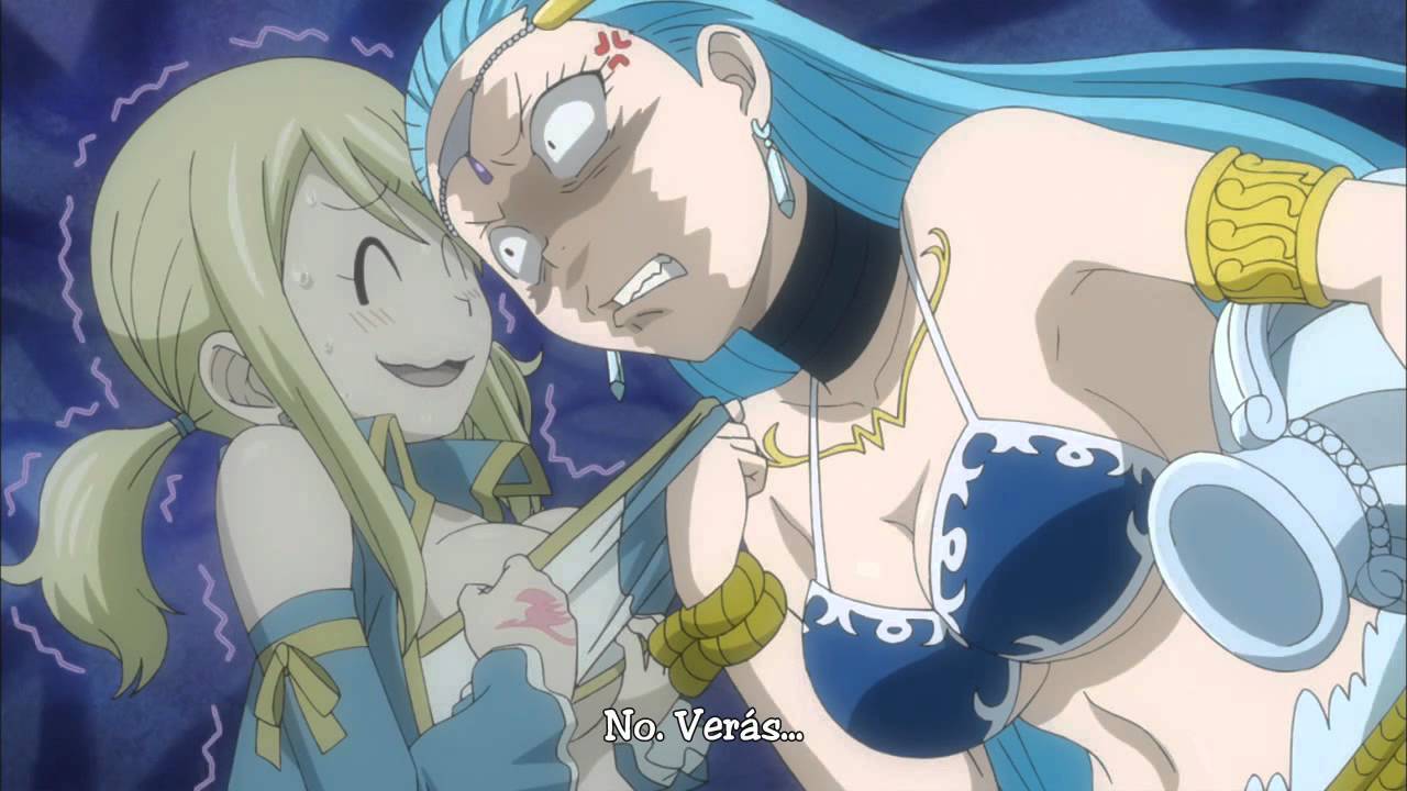 Moments Funny Lucy Vs Aquarios Fairy Tail Youtube