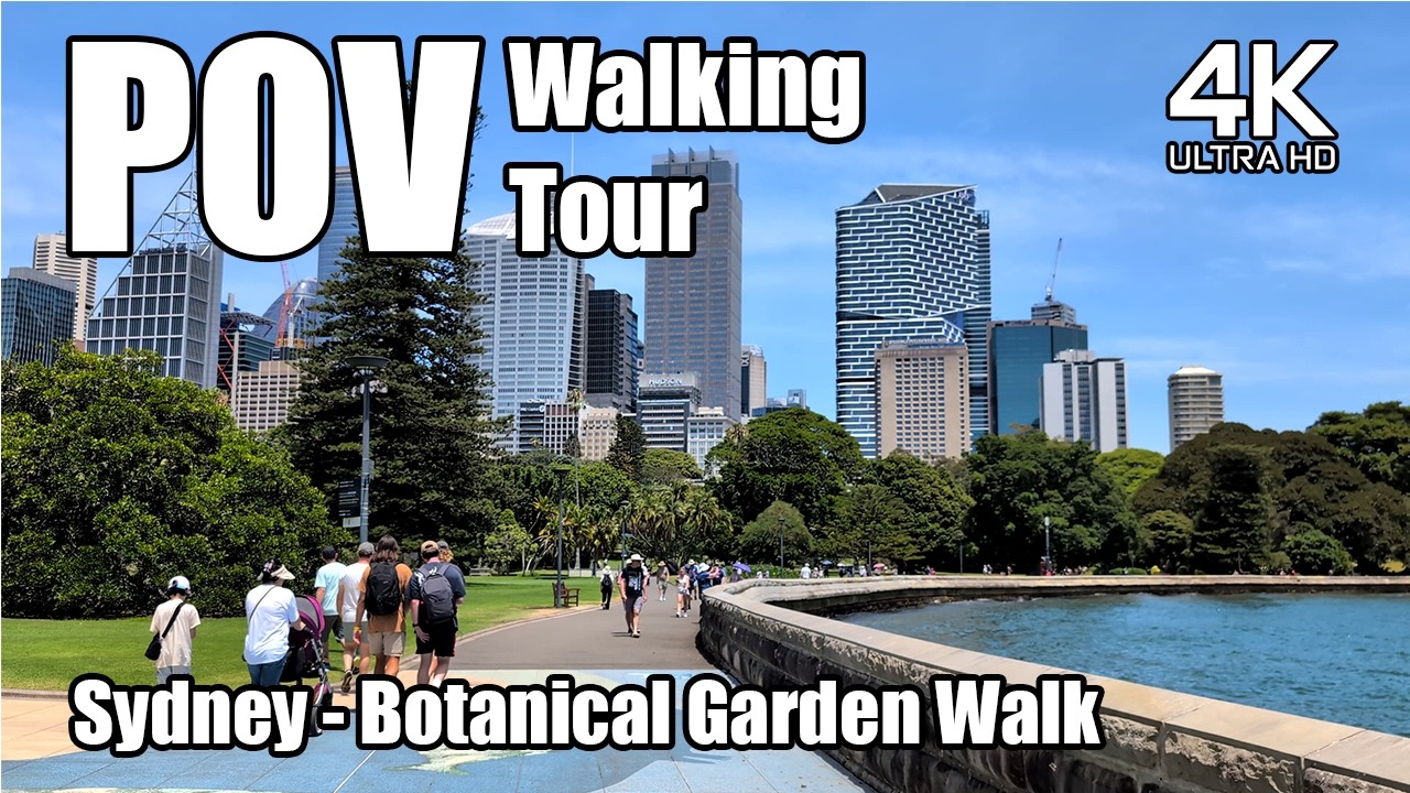 Sydney Walking Tour 4K | Circular Quay to Opera House via Botanic Gardens | POV