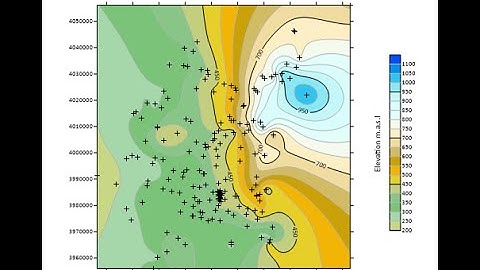 Create simple contour map in Surfer from XYZ coordinates