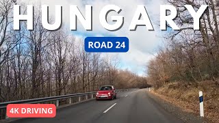 Driving in Hungary: Mátra Road 24: 4K January 2024 screenshot 5