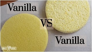 The science of BAKING CAKES - Vanilla Sponge Cake VS Vanilla Butter Cake