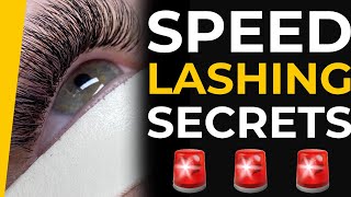 Speed Lashing Techniques Using Tape for Eyelash Extension Application Tutorial