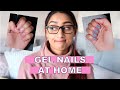 GEL NAILS AT HOME! MY 1ST TRY | gel nails south africa, gel manicure diy, gel nails tutorial