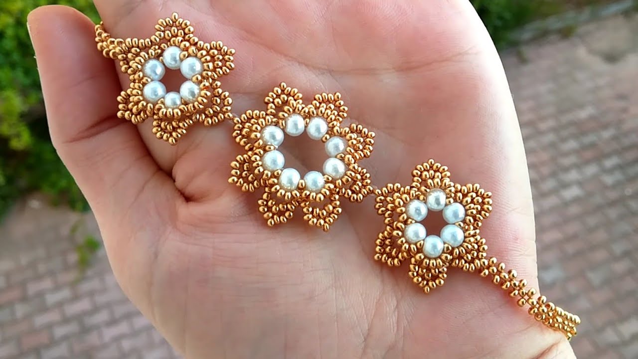 Boncuk bileklik yapımı/ takı / bead bracelet making / jewelry YouTube