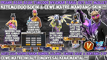 PRANK ACAK ACAK TIMCODE KETEMU DUO BUCIN & CEWE MATRE MANDANG SKIN LANGSUNG GW ULTI PAKAI S1 48JT 🥶