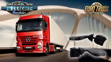 Cockpit Caseiro - Chave de Seta e de Limpador GM com USB Zero Delay no Euro Truck e American Truck