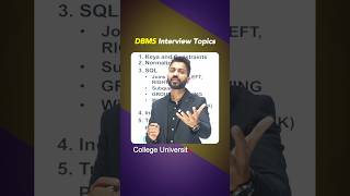 DBMS Interview Important Topics