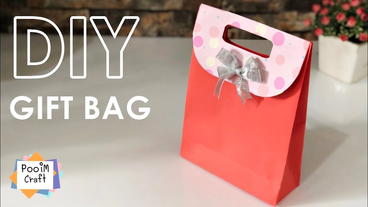 DIY PAPER GIFT BAG | Easy making - YouTube