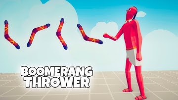 BOOMERANG THROWER 1 vs 1 UNITS | TABS Totally Accurate Battle Simulator