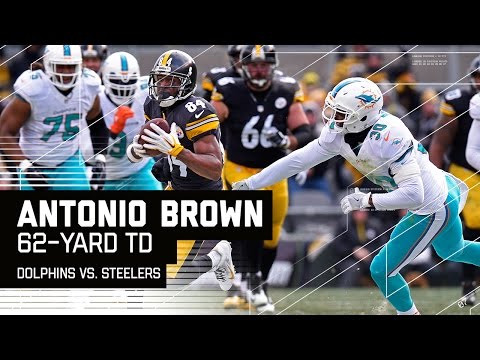 AB Out Runs the Dolphins Defense AGAIN for TD! | Dolphins vs. Steelers | NFL Wild Card Highlights