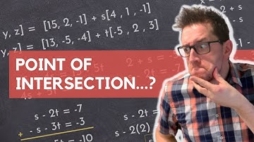 How to Find the Intersection of Lines in Three Dimensions EXAMPLE!