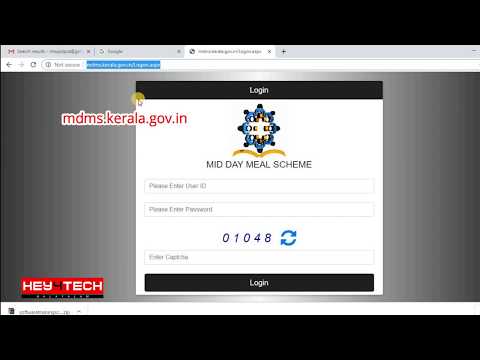 MID DAY MEAL SCHEME SOFTWARE MALAYALAM TUTORIAL