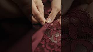 From Fabric to Fashion: Mehroon Turkish Gown ASMR Stitching ✂️