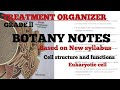 Treatment organizer grade 2 class - Eukaryotic cell new syllabus class # meristem #psc #botany #TO