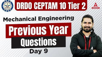 DRDO CEPTAM 10 Tier 2 | DRDO Mechanical Engineering | Previous Year Questions #9 | By Shivam Sir