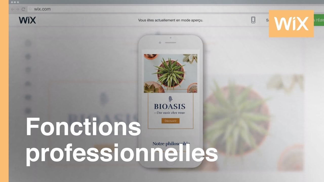 Wix Com Creez Votre Propre Site Internet Avec L Editeur Wix Youtube