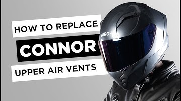 AIROH CONNOR FULL FACE HELMET UPPER AIR VENTS ASSEMBLY AND DISASSEMBLY VIDEO TUTORIAL