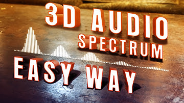 3D AUDIO SPECTRUM EASY METHOD | After Effect