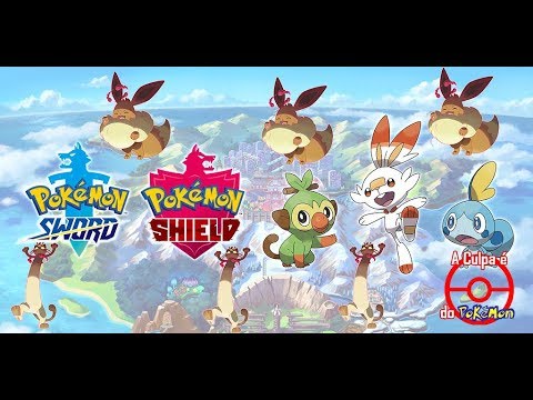 Pokemon Sword/Shield - Pegar os 3 iniciais + 3 evees + 3 meowths  Gigantamax! 