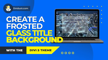 Divi Design HACK: Frosted Glass Titles on Hero Images (Boost Readability!)