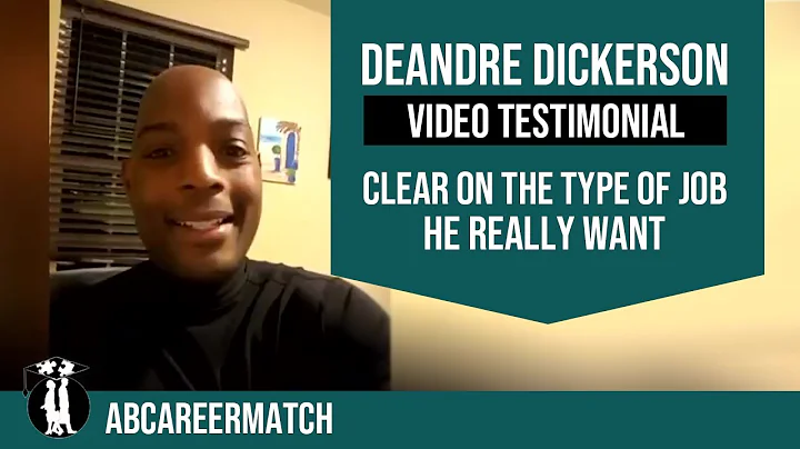 [Video Testimonial] DeAndre Dickerson - Clear on t...