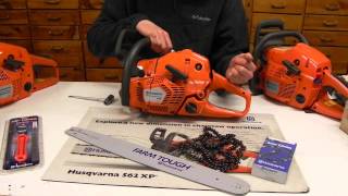 Husqvarna 555 XP Chainsaw - YouTube