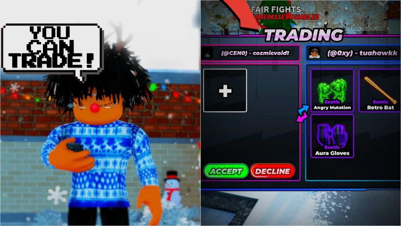 NEW MAP + YOU CAN TRADE NOW!!? - NEW ROBLOX FIGHT IN A SCHOOL UPDATE