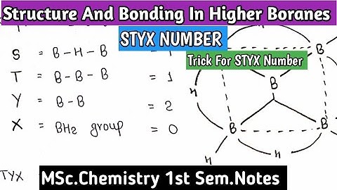 STYX NUMBER | Trick For Find Styx Number | Structure And Bonding In Higher Boranes | #mscnotes