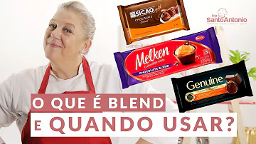 Qual a diferença entre o chocolate ao leite e blend?