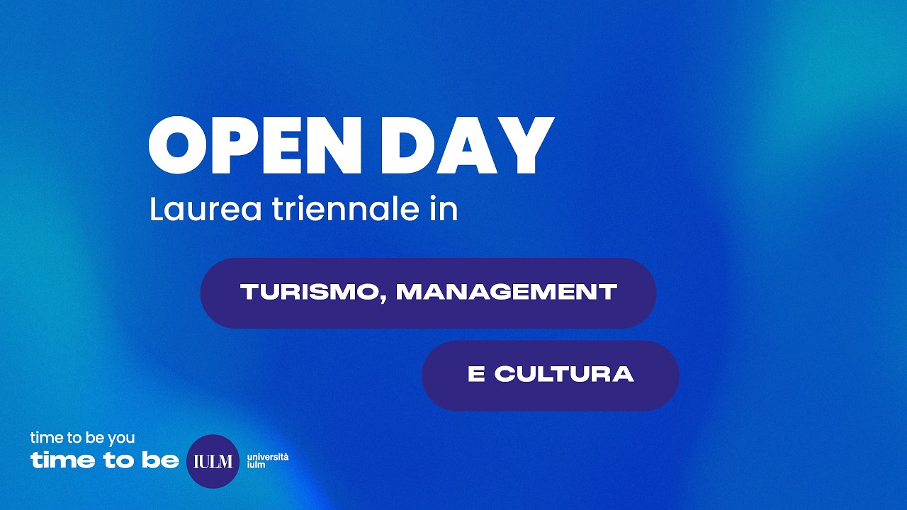 Open Day Triennali - Turismo, management e cultura