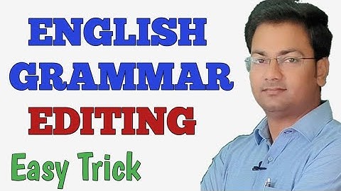 Editing in English Grammar ||Editing short Trick||Error Detection||Editing for Class 9/10/11/12