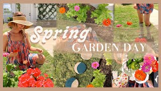 SPRING GARDEN DAYS | bloom \& harvest updates \& DIY stepping stones!
