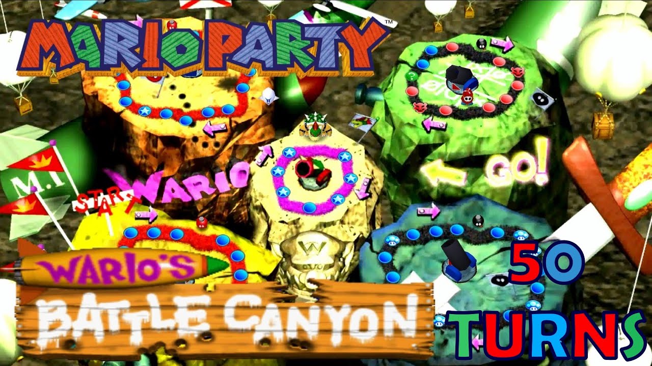 Mario Party Wario's Battle Canyon 50 Turns