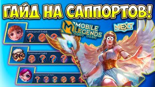 ГАЙД НА САППОРТОВ✔️ ЧТО СОБИРАТЬ I КАК ПЕРЕМЕЩАТЬСЯ I КАК ПРОЖИМАТЬ СКИЛЛЫ I MOBILE LEGENDS