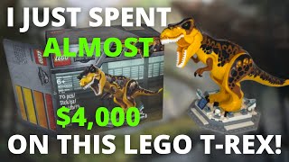 I Just Spent Almost $4,000 on this LEGO Jurassic World ULTRA RARE Exclusive T-Rex Dinosaur!