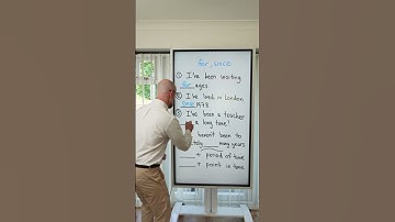 for & since #learnenglish #grammar