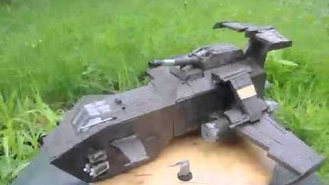 WH40K. Thunder Hawk Gunship gun metal scratch built