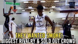 CATCHING BODIES IN A SOLD OUT CROWD!! This high school game was unreal! Terry vs Raymond Highlights