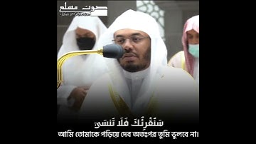 Surah al A'la 1-10 by Shaikh Yasser al Dossari #haramain #ياسر_الدوسري #سورة